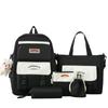 Conjunto Transfronteiriço Novo de Cinco Peças de Mochila Escolar para Alunos do Ensino Fundamental, Alunos do Ensino Fundamental II, Mochila Escolar da Moda, Alunos do Ensino Médio, Bolsa de Tutoria de Grande Capacidade
