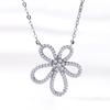 Elaine primeira joia S925 como colar de prata esterlina com flores de verão pingente de luxo presente para namoradas corrente de clavícula