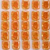 Zircón Dorado Rectangular Corte Flor de Hielo Piedra Suelta Joyería Accesorios para Ropa Accesorios Semi-Terminados Cuadrado Circonita Cúbica