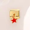 Módulo en Stock DIY Nuevo Colgante Dorado para Jóvenes Pulsera Modular Italiana Gancho Soldado de Acero de Titanio Pulsera Versátil