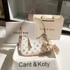 Bolsa de Luna de Color Contrastante para Nicho de Dropshipping 2025 Nueva Bolso de Hombro Bordado de Gama Alta para la Axila Venta al por Mayor