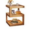 Mesa de Noche de Madera Maciza Estilo Tronco Mesa de Noche Creativa Gabinete de Almacenamiento Moderno Simple para Apartamento Pequeño Estante de Almacenamiento para Noche de Dormitorio