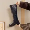 Botas de montar largas para mujer, botas de caña alta, nuevos estilos de otoño e invierno, talla grande, adelgazantes para figuras petite, 2026, súper favorecedoras