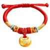 Cerradura Dorada Candado de Longevidad para Bebé Joyería de Oro para Bebé Mano y Pie de Oro Gordo Oro 999 Candado de Seguridad Pulsera de Luna Llena Regalo de Cumpleaños