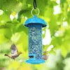 Comedero para Pájaros de Exterior a Prueba de Lluvia Alimentador de Pájaros Silvestres Paisaje de Patio Exterior Balcón Comida para Pájaros Compasiva Casa para Pájaros Jardín