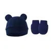 2026 Estilo Comércio Exterior Suéter para Bebê Chapéu com Orelhas do Mickey Chapéu para Bebê Touca para Recém-nascido Luvas Anti-risco Conjunto de 2 Peças