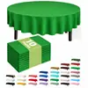 Suministro Transfronterizo de Manteles Desechables de Plástico, Rectangulares y Redondos, para Fiestas al Aire Libre, Jardines, Hoteles, con un Toque de Alta Gama