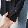 Camiseta de Base Branca de Algodão Puro Simples para Mulheres, Estilo Novo 2026, Camisa de Manga Longa Solta para Usar por Baixo