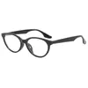 2026 Nova Moda Retrô Óculos de Gatinho Lentes Planas Anti-Luz Azul Armações de Óculos Vermelhas Lisas para Rostos Redondos Óculos Nerd