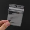 Bolsa Transparente Auto-Sellante de PVC con 26 Agujeros para Cintas, Bolsa de Plástico para Empaque de Joyería Hecha a Mano DIY, Bolsa Transparente, Bolsa de Plástico de Plástico
