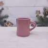 Taza de Cintura Delgada de Colores, Taza Simple, Taza de Cerámica de Alto Valor en Color Caramelo, Taza de Café para el Hogar, Taza de Cerámica de Cintura Delgada