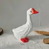Adornos de Resina de Ganso Grande, Patitos de Dibujos Animados Creativos, Decoraciones de Escritorio Personalizadas, Regalos de Cumpleaños, Manualidades al por Mayor