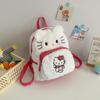 Mochila de Dibujos Animados Kuromi Perro Pudín para Mujer 2023 Nueva Estudiante Dulce Gran Capacidad Mochila Doble Rellena de Gato Kt
