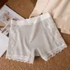 Nuevas bragas sexys de algodón con encaje 2025, calzones para mujer, shorts de seguridad para mujer, ropa interior dos en uno