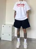 Shorts Casuais Versáteis de Cor Sólida Novos para o Verão Japonês Marca Tendência Ins Masculino Soltos com Cordão Shorts Esportivos de Basquete