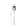 Venta al por mayor de fábrica Cuchara Estilo Coreano 316 Cuchara de Acero Inoxidable 304 Engrosada para Remover Cuchara para Hielo Cuchara para Café Cuchara de Comedor para el Hogar Cuchara para Sopa