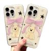 Funda con lazo para perro de niña dulce y adorable para Apple 15 Pro Max, iPhone 13, todo incluido, 16