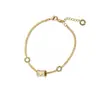 Liyin accesorios de moda puntada de tablero de ajedrez pintura adornos redondos para la mano personalidad geométrica pulsera de estilo neutro versátil