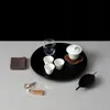 Gaiwan hecho a mano de pared delgada con esmalte beige, no quema, tamaño pequeño para uso doméstico, gaiwan para té kung fu, taza de té para sostener en la mano
