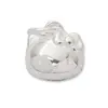 Plata S925 Lindo Dibujo Animado Gato Kt Colgante Accesorios Pulsera de Cuerda Trenzada Hecho a Mano DIY Accesorios de Plata con Cuentas Pulsera de Gato