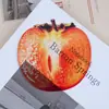 SQTYU070 Marcapáginas Acrílico Translúcido para Estudiante Cruzando la Frontera Libro de Texto Marcapáginas con Patrón de Fruta Caqui de Alto Valor
