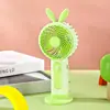 Ventilador de Mano Pequeño de Dibujos Animados Portátil Compacto de Tres Velocidades Carga USB Ventilador de Escritorio Transfronterizo para Amazon