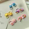 Conjunto de 10 presilhas de cabelo para bebê que não danificam o cabelo, mini elásticos de cabelo, cordas de cabelo de alta elasticidade, acessórios de cabelo infantis para meninas