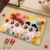 Alfombrilla Absorbente para Baño de Crayon Shin-Chan de Tierra de Diatomeas para el Hogar, Alfombrilla Antideslizante para Puerta de Baño/Inodoro, Alfombrilla Engrosada
