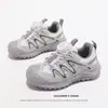 Tênis Esportivo Infantil 2026 Novo Primavera Versátil Moda Sapatos de Menina Respirável Solado Macio Estudante Fivela Rotativa Sapatos Casuais