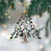 Pendente Decorativo de Pássaro Simulado Plano de Acrílico para Árvore de Natal Decoração de Casa Novo Produto Transfronteiriço