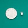 Acessórios de Contas Mini Cenoura Prata de Pé S999 Retrô Desenho Animado Cenoura Fofa Corda de Mão Prata Acessórios de Prata para Diy