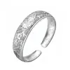 Elegante cara de diamante versión cuadrada ancha cuadrada abierta joven simple cara ancha sólido cubo de agua pulsera