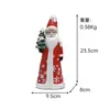 Regalo de Navidad Nuevo Transfronterizo Adornos Decorativos de Muñeco Rudolph Enano Anciano de Barba Blanca Artesanías de Resina