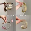 Pulsera Antigua de Flor de Ámbar Chapada en Oro