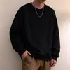 Coleção Primavera/Outono 2026: Moletom Oversized com Gola Redonda para Homens, Novo Estilo Primavera/Outono, Blusa de Manga Longa Lisa para Casais