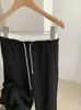Pantalones de chándal anchos con cordón y bloques de color KEKEZOON para mujer, nueva colección de otoño, pantalones largos casuales holgados estilo coreano 8814