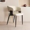 Silla con respaldo estilo nórdico moderno minimalista para restaurante en casa, taburete de reunión para hotel, silla de comedor italiana de lujo ligero con respaldo