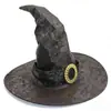 Sombrero de Mago Cosplay para Fiesta de Halloween Malla Transparente Telaraña Sombrero de Bruja Accesorios para Actuación en Escenario