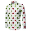 Camisas de manga larga para hombre de otoño, europeas y americanas, de nueva colección navideña a cuadros y rayas, camisas casuales.