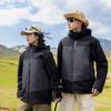 Jaqueta Softshell Alternativa de Marca para Homens e Mulheres, Conjunto de Duas Peças Removível 3 em 1 com Forro de Grafeno, Jaqueta para Caminhada, Compra em Grupo com Logotipo
