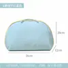 Bolsa de Armazenamento de Roupa Íntima em Formato de Concha para Viagem, Organizador Portátil Três em Um com Divisórias para Sutiãs, Roupas Íntimas e Meias, à Prova d'Água e Resistente à Pressão