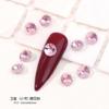 Pedras de Strass Rosa Sakura com Fundo Pontiagudo para Nail Art, Pedras de Strass de Formato Irregular, Decorações para Nail Art, Strass de Unha Coração Borboleta Diamante K9 Atacado
