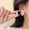 Presilhas de Orelha Estilo Coreano Sem Furo, Brincos com Design Estiloso para Mulheres, Presilhas de Osso da Orelha com Borboleta e Pérola de Franja Longa, Alto Padrão