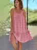 Verano 2026 Nuevo Llegada Amazon Deseo Estilo Pastoral Europeo Americano Dobladillo Ancho Floral Sin Mangas Camisola Chaleco Vestido