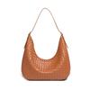 Bolso Transfronterizo Nuevo para Mujer 2025 de Alta Gama Normcore Cómodo Tejido Bolso de Hombro Tote de Axila para Viajero de Gran Capacidad