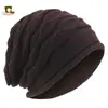 Gorro Nuevo Transfronterizo para Hombre y Mujer de Lana Suéter Gorro de Invierno para Esquí Gorro Turbante Gorro de Lana Jdm-02K