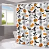 Cortina de Chuveiro Halloween Fantasma Abóbora Amazon Casa Impermeável e à Prova de Mofo Cortina de Chuveiro Divisória de Banheiro Cortina de Chuveiro