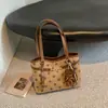 Bolso de Lunares de Moda para Mujer 2026 Nuevo Bolso de Hombro de Gran Capacidad para el Trabajo Bolso Tote Vintage de Lujo Ligero de Mano