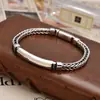 Xiangxu pulsera lisa simple tejida a mano ancho de cadena 5m Joker joyería clásica regalo para novio outlet de fábrica