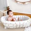 Bañera Inflable para Niños Estilo Coreano, Bañera Portátil para Bebé para Viaje, Punto de Juego Acuático al Aire Libre